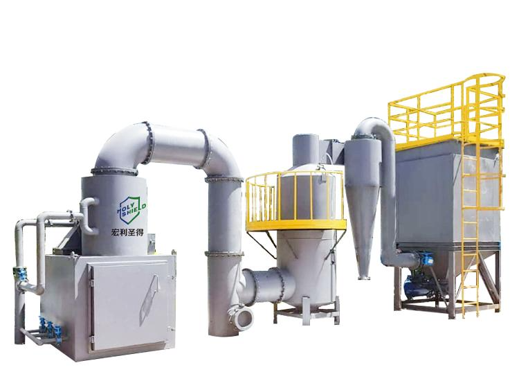 Horizontal medical waste incinerator